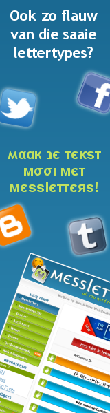 Maak je tekst mooi met Messletters